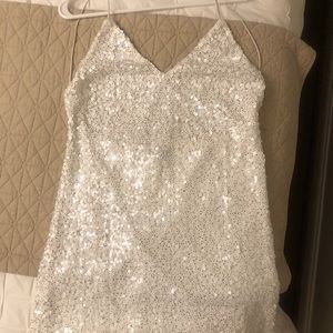 Lulu’s White Sequin Dress